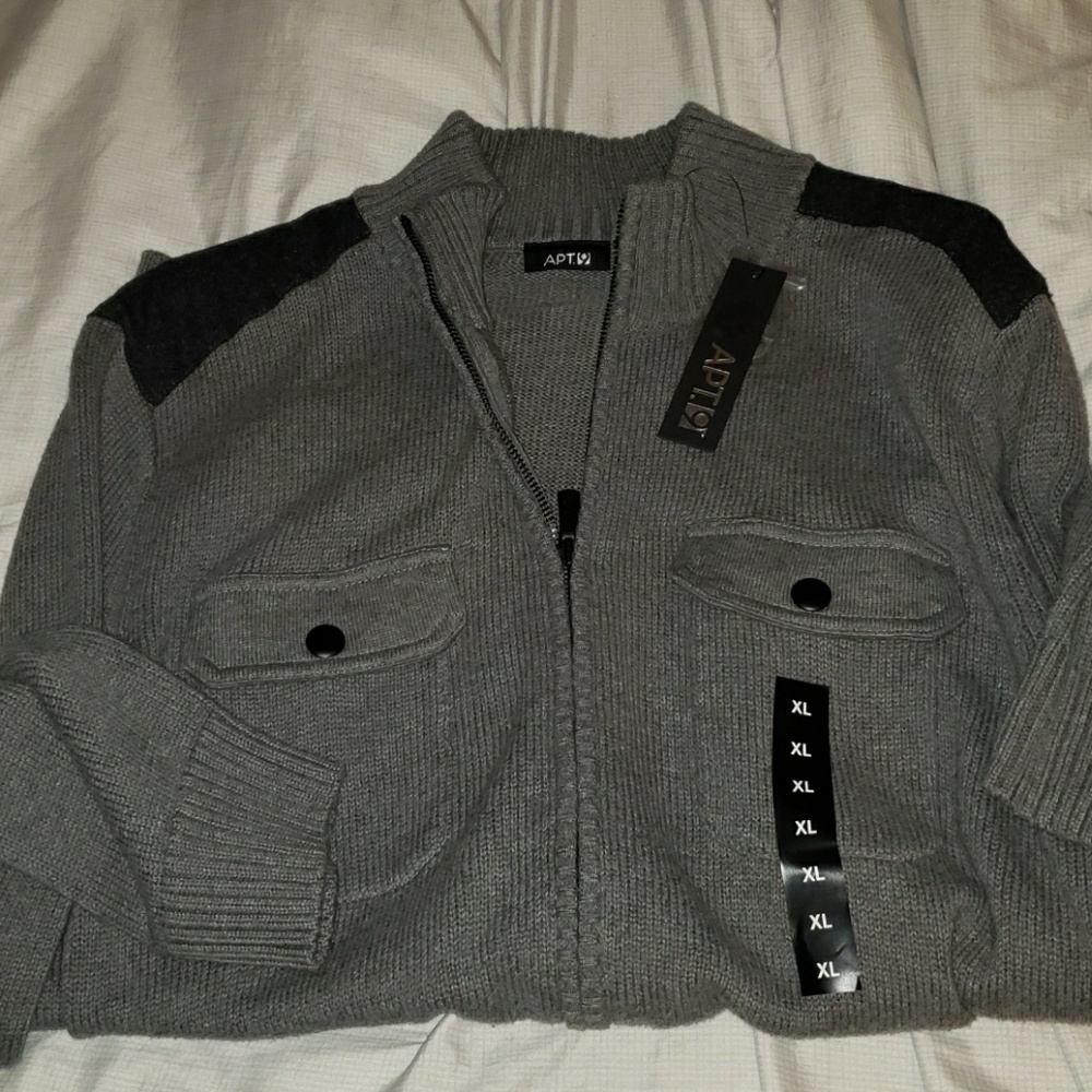 Mens Woven 4 pocket sweater